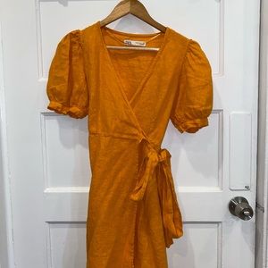 Romantic Zara summer wrap dress